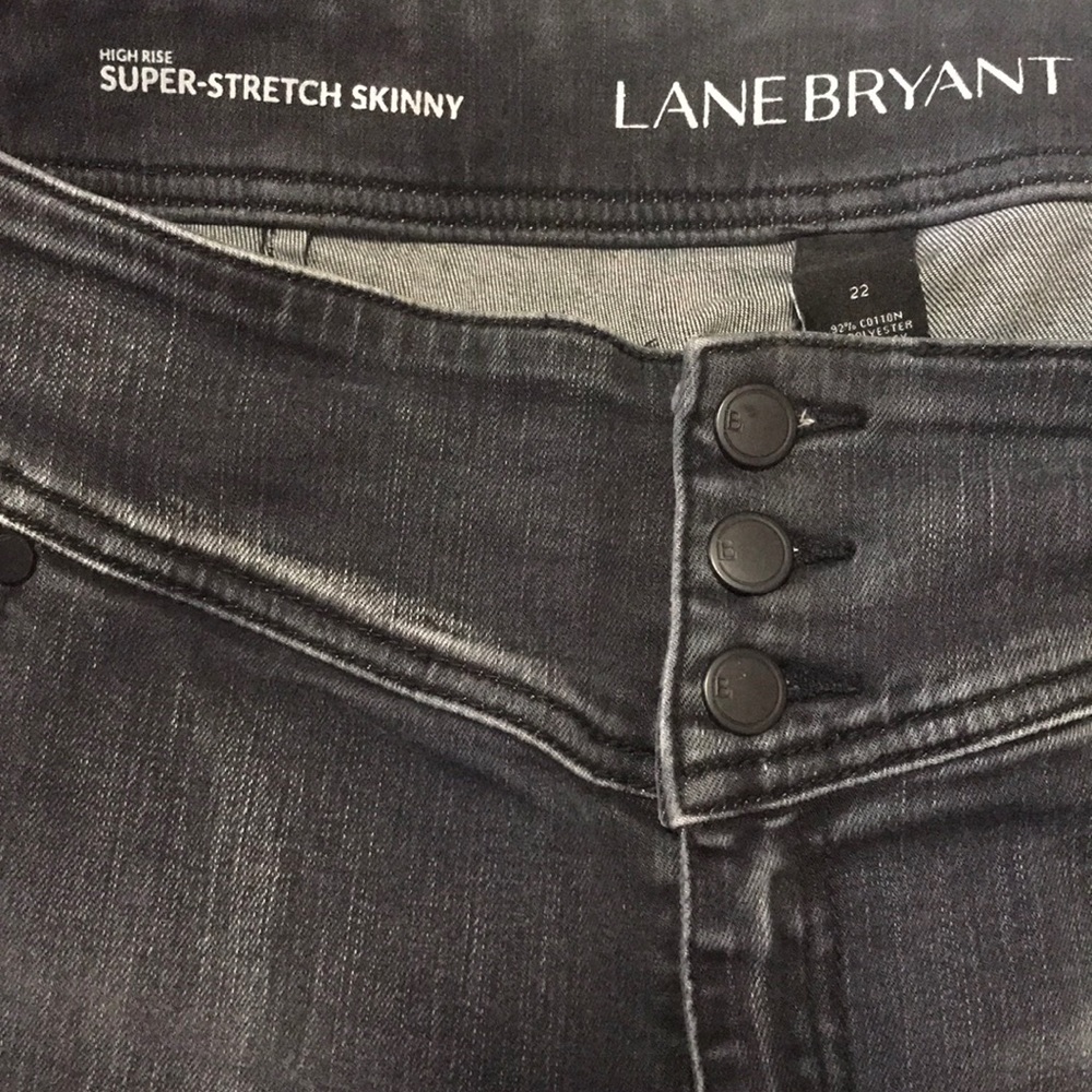 Dark Grey High-Rise 3-Button Jegging